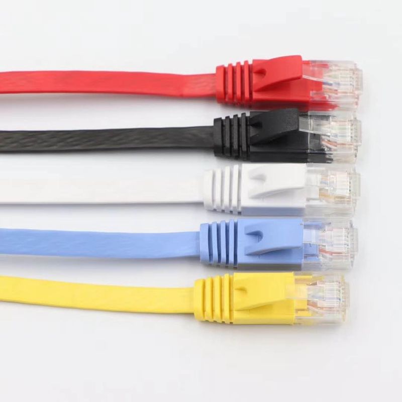 ETL DELTA UL Cat5e Cat6 Rj45 كبل مسطح بنفايات 35 متر شبكة إيثرنت
