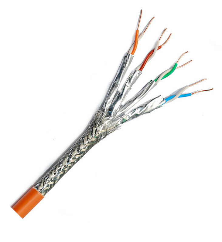 100m 305m 500m شبكة أسلاك التصحيح كابل إيثرنت Cat 8 SFTP