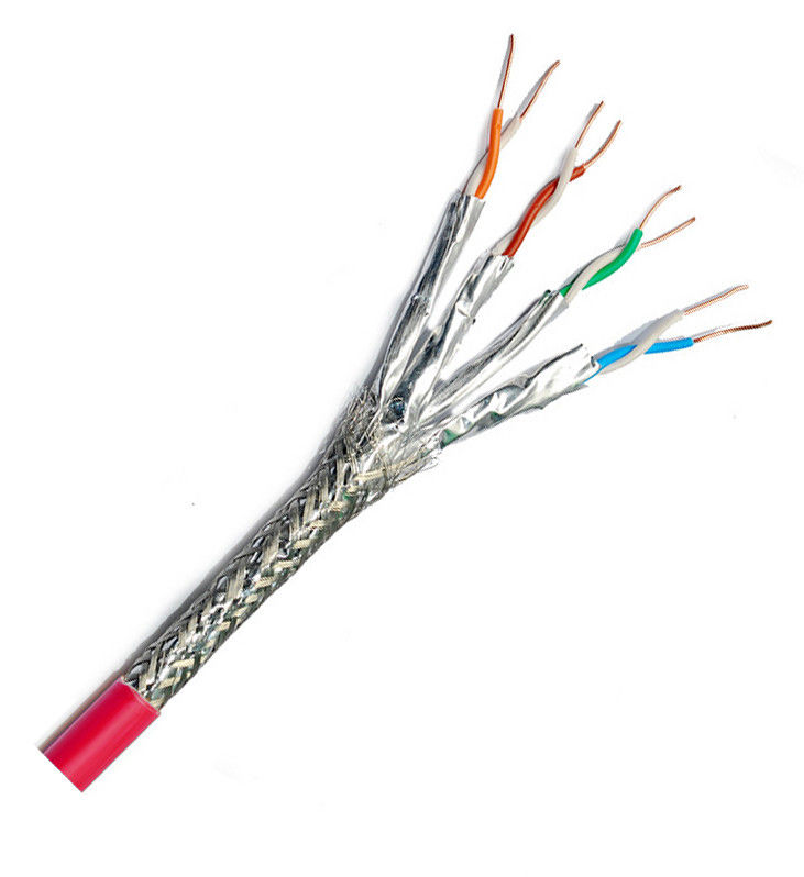 داخلي خارجي 24Awg SFTP Cat 8 Ethernet Lan Cable 100m 305m 500m
