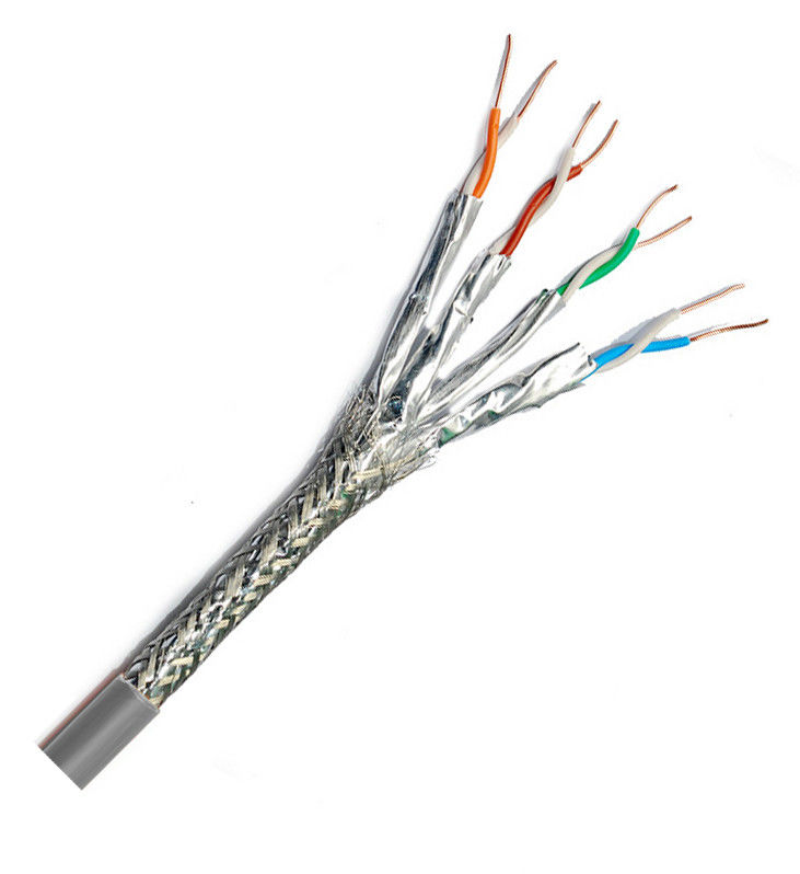 داخلي خارجي 24Awg SFTP Cat 8 Ethernet Lan Cable 100m 305m 500m