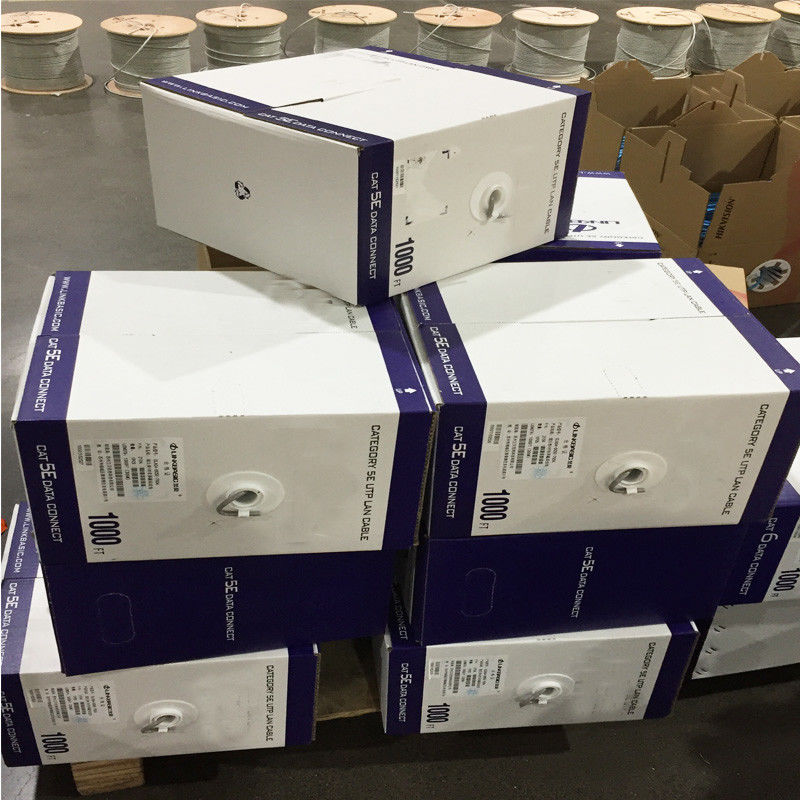 1000 قدم 305 متر ملفوف أسلاك تصحيح الشبكة Cat5E Cat6A FTP UTP كابل