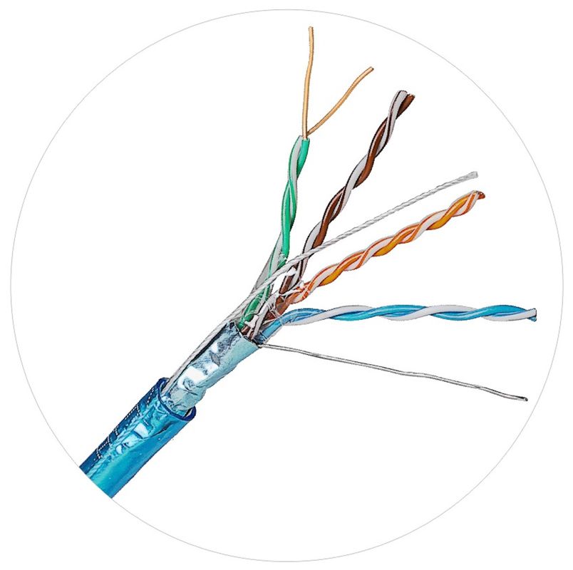 Cat5e 305m Network Patch Cords Cable PVC سترة LSZH سترة