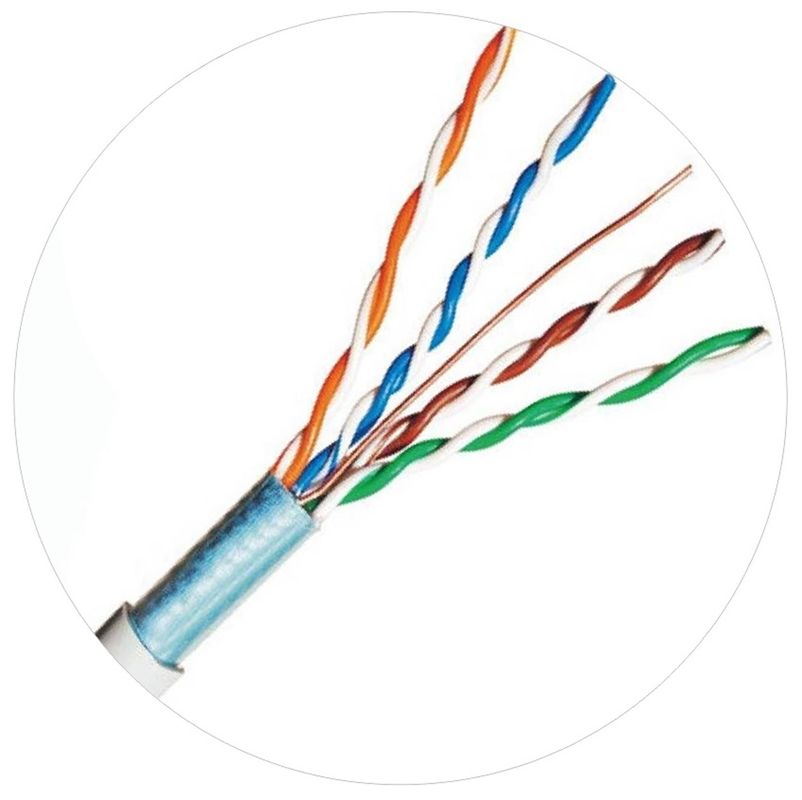 UTP FTP Solid Foam PE Network Patch Cords Cat 5 Lan Cable 100ft
