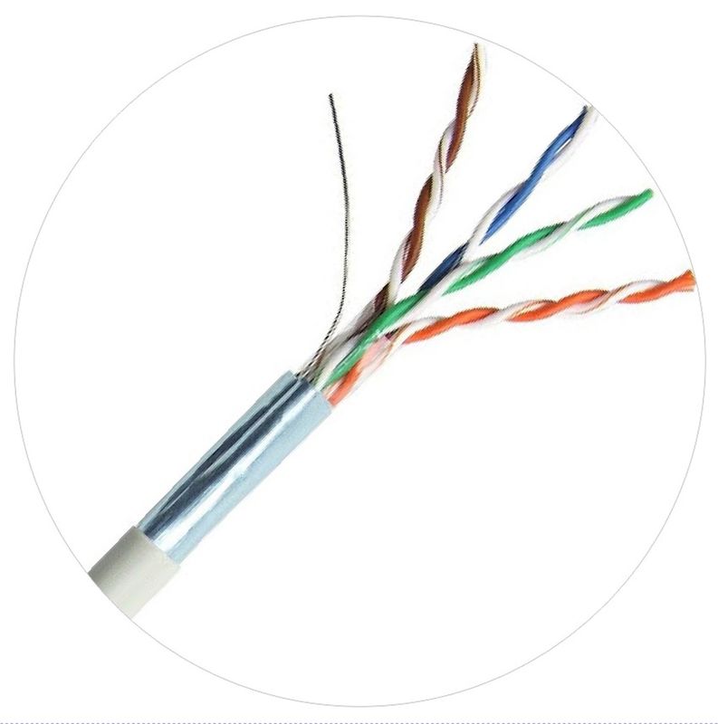 UTP FTP Solid Foam PE Network Patch Cords Cat 5 Lan Cable 100ft