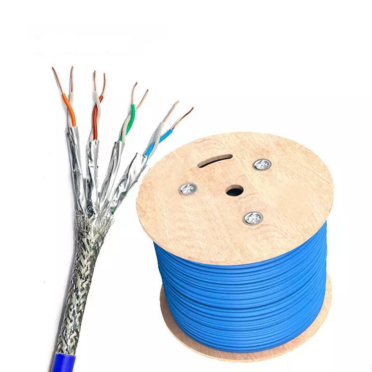 100m 305m 500m شبكة أسلاك التصحيح كابل إيثرنت Cat 8 SFTP