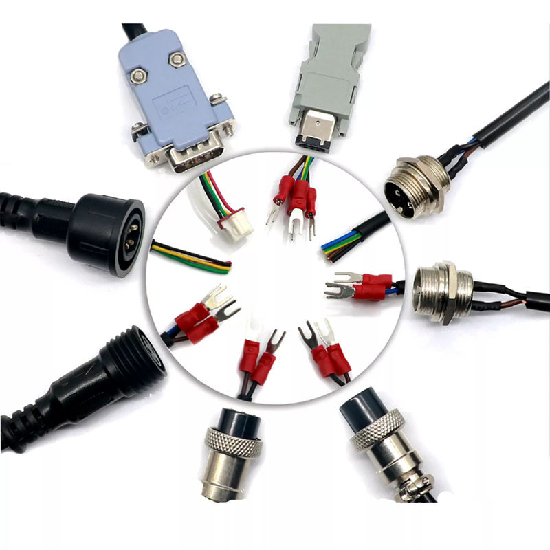 تسخير أسلاك روبوت مطلي بالنيكل M12 4 دبوس موصل كبل مقاوم للماء كابل OEM