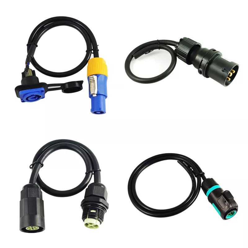M8 M12 3 دبوس 3 كور روبوت الأسلاك تسخير ذكر أنثى موصل كابل IP65
