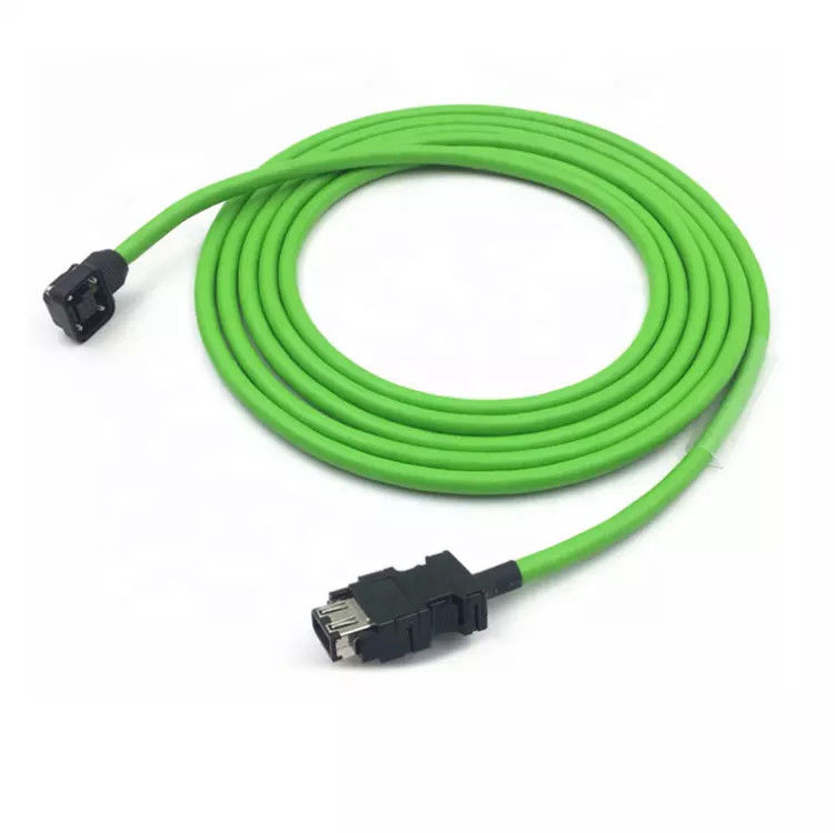 IP67 M23 19 Pin Encoder Cable لمحرك سيرفو مطلي بالنيكل النحاسي
