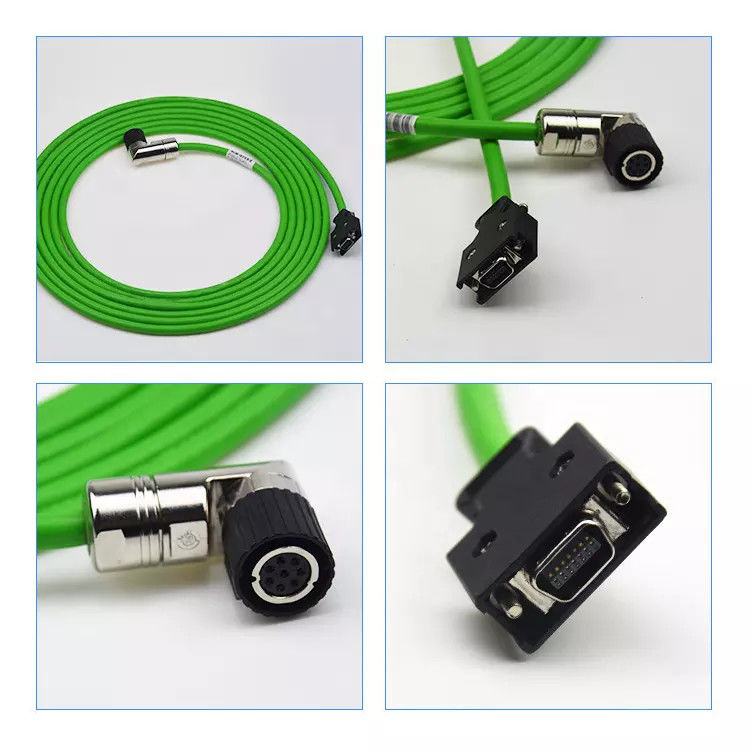 IP67 M23 19 Pin Encoder Cable لمحرك سيرفو مطلي بالنيكل النحاسي