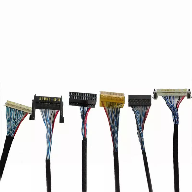 OEM ODM ROHS 0.4 مم الملعب LVDS كبل 30 دبوس 40 دبوس 50 دبوس
