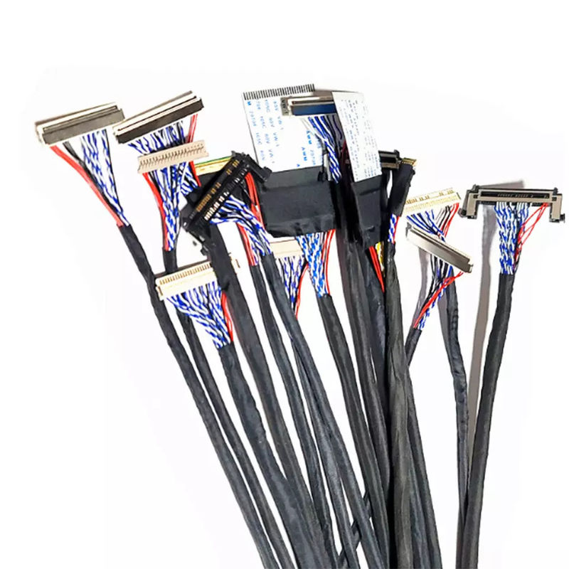 OEM ODM ROHS 0.4 مم الملعب LVDS كبل 30 دبوس 40 دبوس 50 دبوس