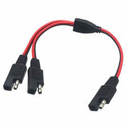 SAE إلى SAE Y Split 1 إلى 2 way Battery Charge Cables 2 Pole 120A 600V