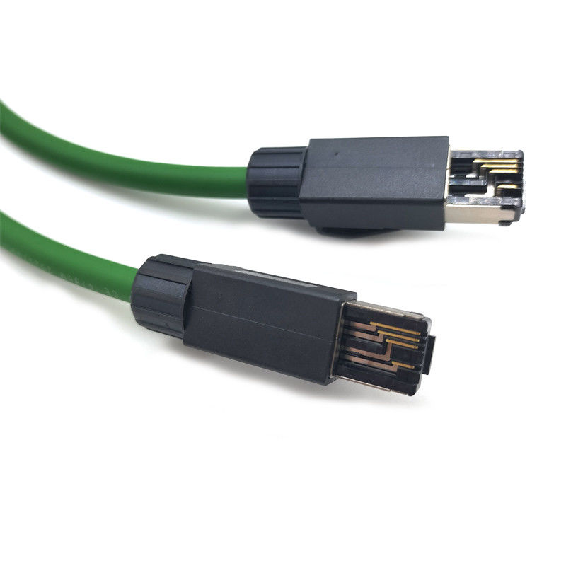 كابل الشبكة الصناعية الحاملة EtherCAT الحافلة عالية المرونة الحماية المزدوجة سلسلة السحب الصناعية الروبوت PLC كابل