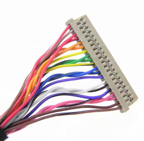 DF13-30DS-1.25C إلى DF14-20S-1.25C تجميع كابل Lvds مخصص للوحة LCD 20pin 30pin 40pin 50pin 60pin