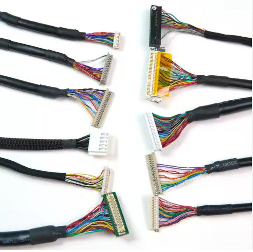 DF13-30DS-1.25C إلى DF14-20S-1.25C تجميع كابل Lvds مخصص للوحة LCD 20pin 30pin 40pin 50pin 60pin