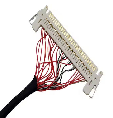 HRS DF13-30DS-1.25C إلى DF14-20S-1.25C 20pin 30 Pin 40 Pin 50 Pin 60pin تجميع كابل Lvds مخصص للوحة LCD