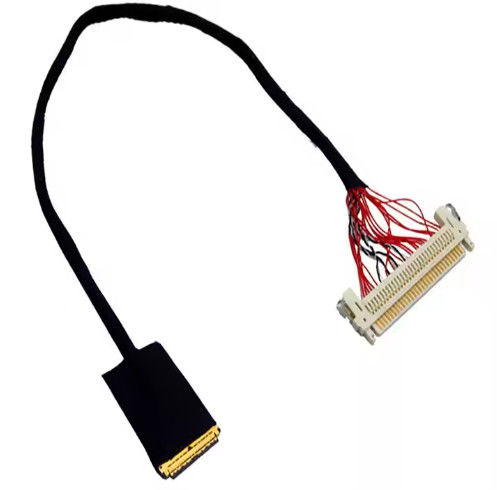 HRS DF13-30DS-1.25C إلى DF14-20S-1.25C 20pin 30 Pin 40 Pin 50 Pin 60pin تجميع كابل Lvds مخصص للوحة LCD
