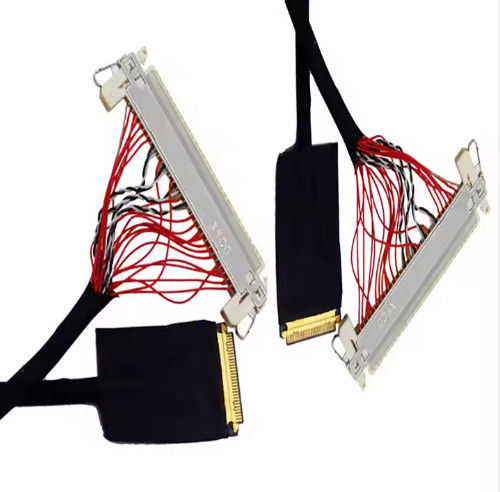 HRS DF13-30DS-1.25C إلى DF14-20S-1.25C 20pin 30 Pin 40 Pin 50 Pin 60pin تجميع كابل Lvds مخصص للوحة LCD