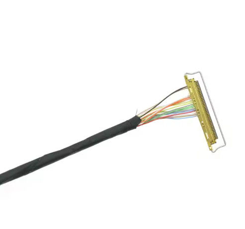 IPEX-20445-050E 50 Pin Micro Coax كابل LVDS مخصص لشاشة LCD 7 