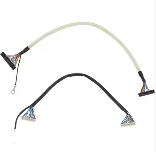 كابل Lvds الميكرو كوكسي 20 30 40 دبوس شاشة LCD مخصصة كابل عرض Lvds ميكرو كوكسي Ipex للوحة LCD
