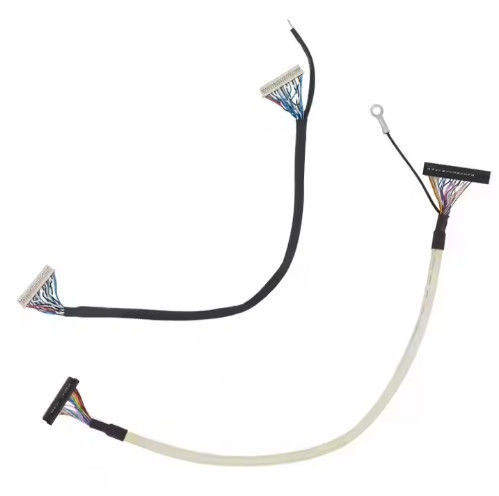 كابل Lvds الميكرو كوكسي 20 30 40 دبوس شاشة LCD مخصصة كابل عرض Lvds ميكرو كوكسي Ipex للوحة LCD