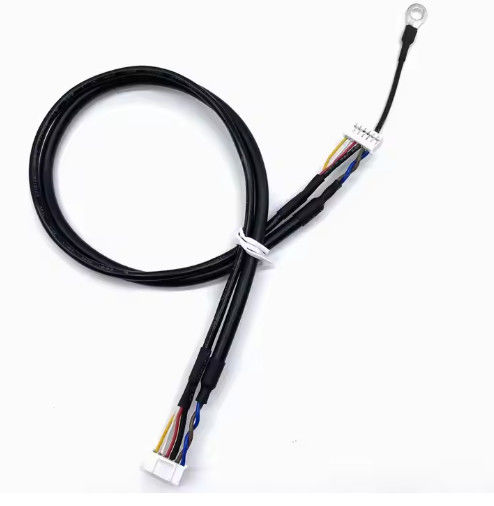 التطبيق الإلكتروني الأسود المخصصة LVDs سلك الحزام مجموعة الكابلات LCD للوحة العرض