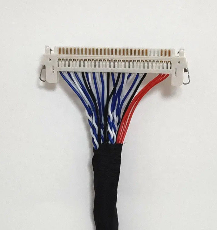 1.25mm 2.0mm Pitch 20 30 40 Pin Connector LVDS سلك محمي لجهاز LCD