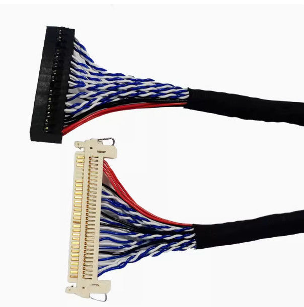 105C درجة حرارة معدّلة 1-5m كابل LVDS مع AWG26 الموصل النحاسي UL VW-1 معدّل