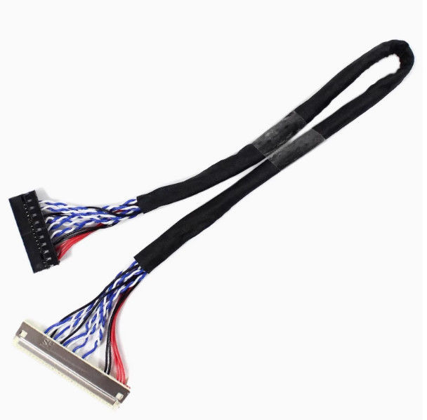 105C درجة حرارة معدّلة 1-5m كابل LVDS مع AWG26 الموصل النحاسي UL VW-1 معدّل