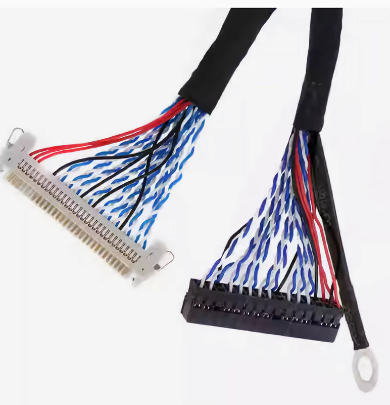 كابل LVDS أسود 105C مع AWG26-28 و UL VW-1 قابلية للاشتعال