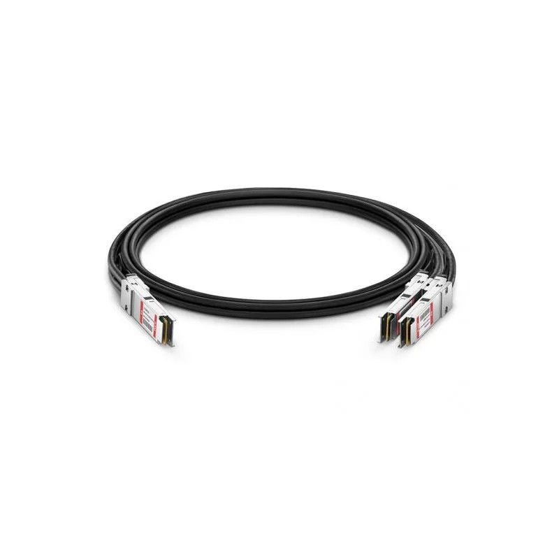 تجميع كابل مخصص فائق السرعة 200G QSFP-DD نحاسي DAC لنقل البيانات منخفض الطاقة وعالي الكثافة