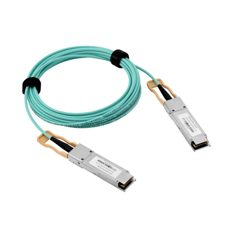 تصميم كابل مخصص تجميع كابل QSFP 40G نحاس مباشر التوصيل QSFP+ 4*10G 1M 3M 5M 7M كابل DAC Breakout بطول مخصص