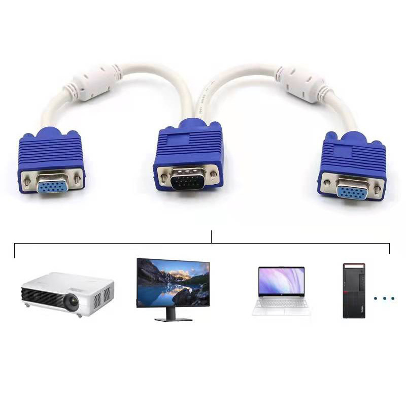 كابل مخصص مجموعة كابلات بيانات VGA لجهاز الكمبيوتر المضيف لعرض الشاشة والبرنامج