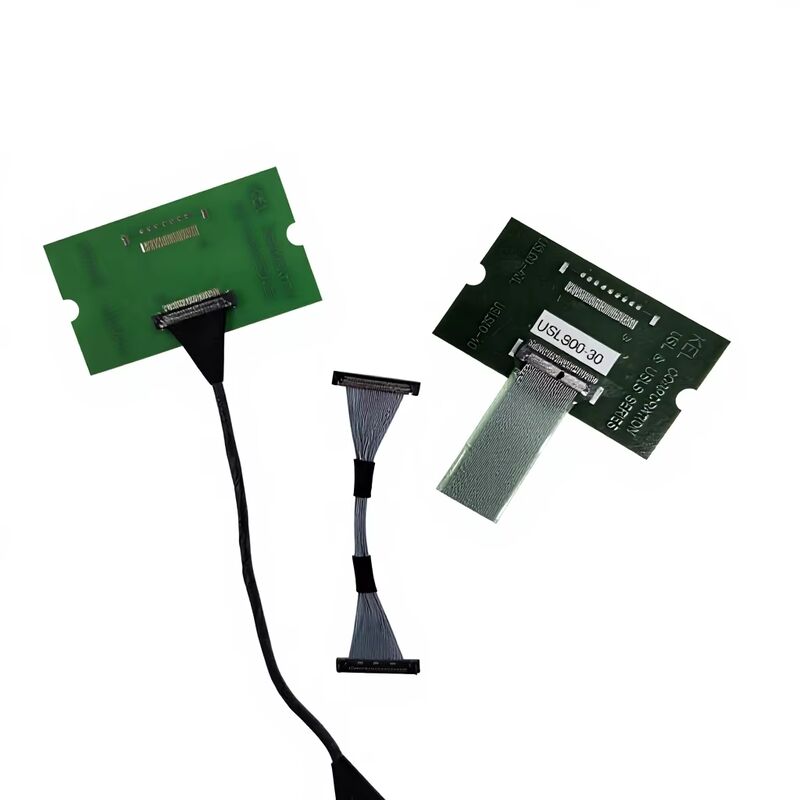 USLS20-30-010-B 30 Pin Micro Coax كابل LVDS للانتقال عالي السرعة مع تجميع مخصص لـ 0.4mm Pitch