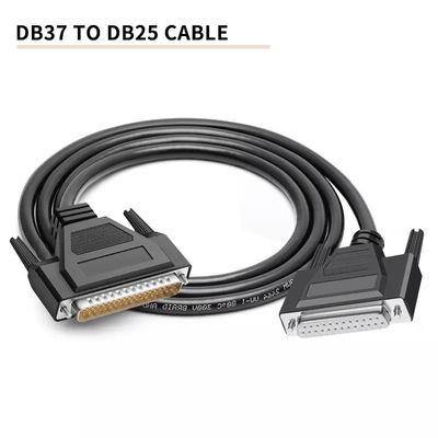 PVC النحاس النقي DB37 إلى DB25 كابلات الاتصالات OEM ODM