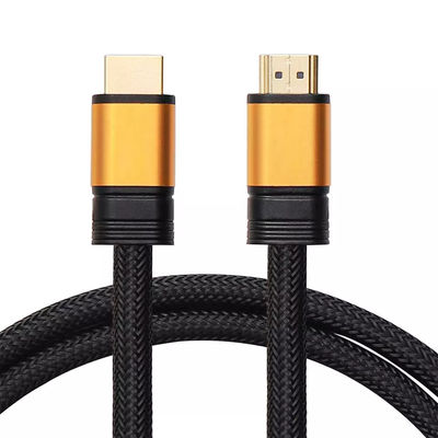 كابل HDMI من النايلون فائق الدقة 4K 18 جيجابت في الثانية 60 هرتز 8.0 ملم مطلي بالنيكل