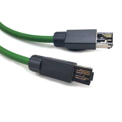 كابل الشبكة الصناعية الحاملة EtherCAT الحافلة عالية المرونة الحماية المزدوجة سلسلة السحب الصناعية الروبوت PLC كابل