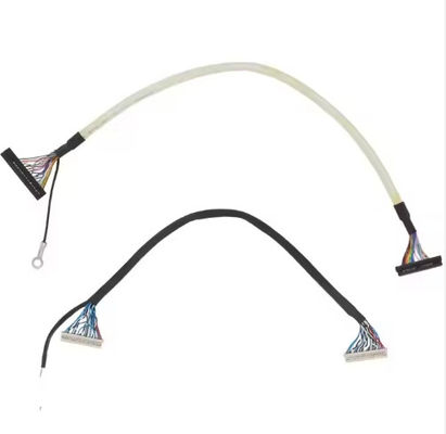 كابل Lvds الميكرو كوكسي 20 30 40 دبوس شاشة LCD مخصصة كابل عرض Lvds ميكرو كوكسي Ipex للوحة LCD