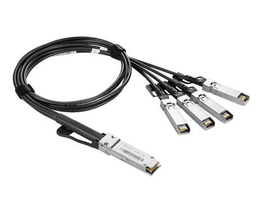 تجميع كابل DAC بطول 1 متر، سلك 30AWG، كابل توصيل مباشر، QSFP-40G، SFP 10g-1m، سلبي، 40g، QSFP+ إلى 4*SFP+، 4x10gsfp+، Twinax تفريعي