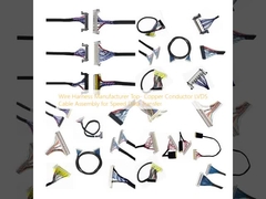 صانع سلك الحزام الكابل العلوي الموصول بالنحاس LVDS التجميع لنقل البيانات السريع