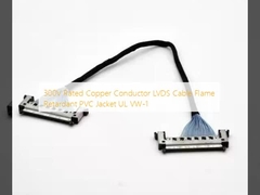 300 فولت مرشد نحاس معدّل كابل LVDS مضاد للنار PVC Jacket UL VW-1