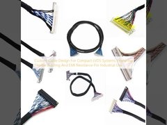 تصميم كابل مخصص لأنظمة LVDS المدمجة ، مع توجيه مرن ومقاومة EMI للاستخدام الصناعي