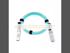 تجميع كابل مخصص فائق السرعة 200G QSFP-DD نحاسي DAC لنقل البيانات منخفض الطاقة وعالي الكثافة