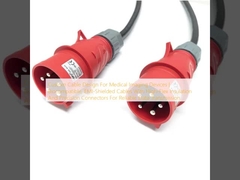 تصميم كابلات مخصصة لأجهزة التصوير الطبي. كابلات متوافقة بيولوجيا ومحمية من EMI مع عزل عالية المرونة وموصلات دقيقة لنقل البيانات الموثوق بها.